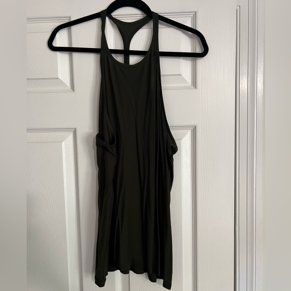 Lululemon tank. Dark olive green. Sz 12. Barely worn